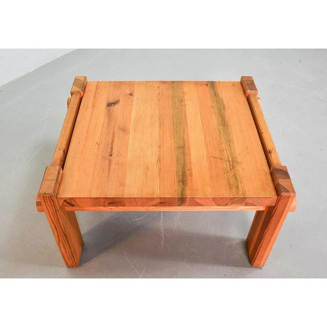 Scandinavian Dymling Coffee Table in Pinewood by Yngve Ekström for Swedese, 1970s For Sale - Image 9 of 9