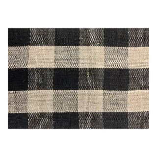 Plum Textiles Wales Check Ebony Linen For Sale