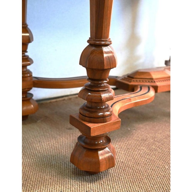 Louis XIV Walnut Table, Late 19th Century For Sale - Image 12 of 18