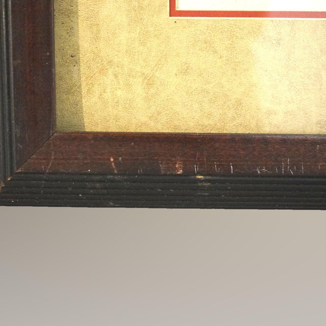 Late 20th Century Architectural Rendering of The Brooklyn Bridge, NYC, Framed, 20thC For Sale - Image 5 of 6