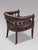 Brown Leather and Mahogany Captain's Desk Armchair, 1860 For Sale - Image 4 of 11