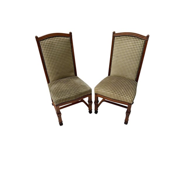 Art Deco Side Chairs in Oak and Macassar Ebony by Willem Penaat, 1917, Set of 2 For Sale - Image 11 of 11