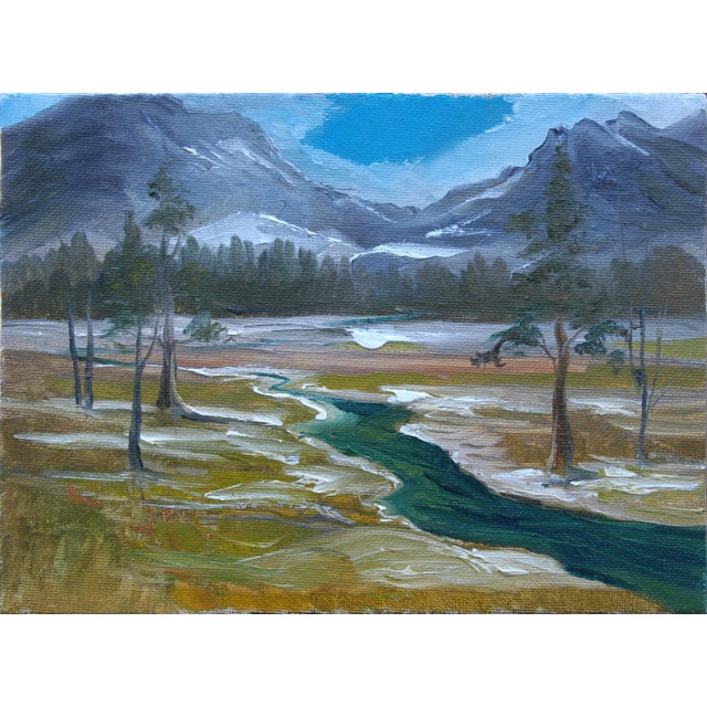 "High Sierra Mountain Landscape" Contemporary Oil Painting by Kathleen Murray For Sale