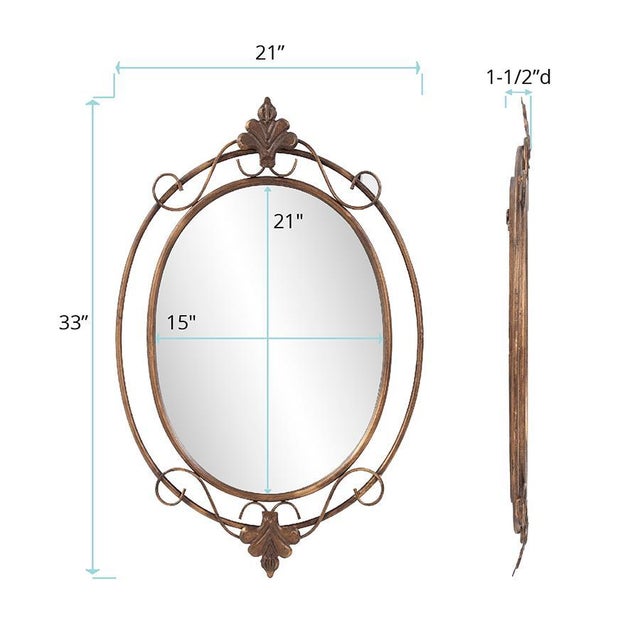 Brown Gerard Mirror For Sale - Image 8 of 9