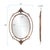 Brown Gerard Mirror For Sale - Image 8 of 9