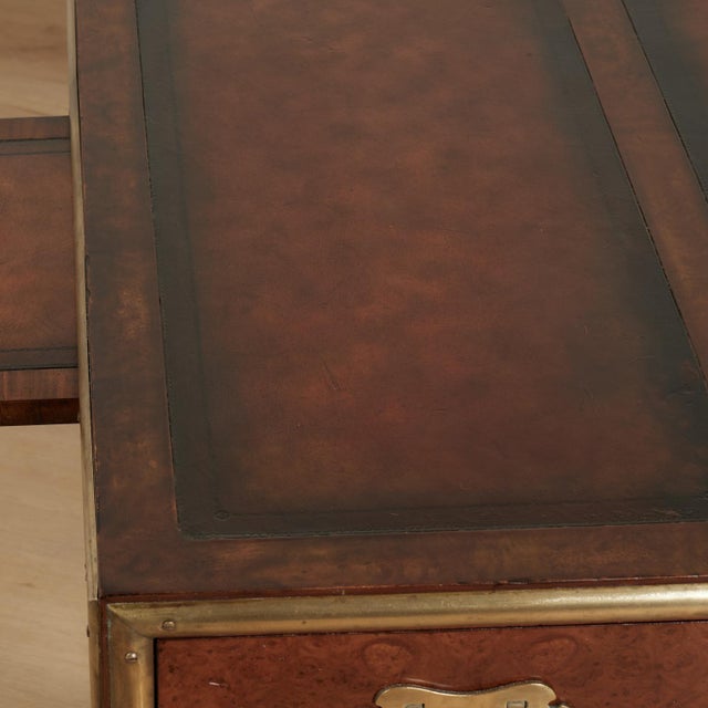 Vintage Leather Top Desk From the Hemmingway Collection by Thomasville For Sale - Image 12 of 18
