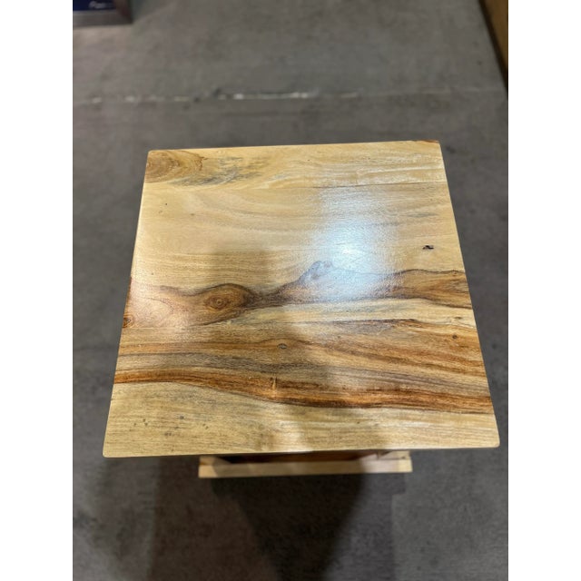 Larvik Single Drawer Rustic Minimalist Wood Nightstand For Sale In Las Vegas - Image 6 of 9