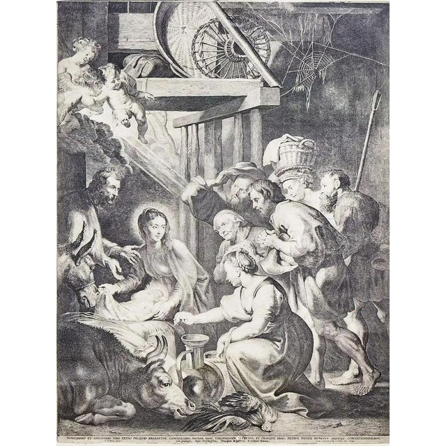 Rubens, Adoration of the Shepherds, 1620, Engraving For Sale - Image 10 of 11