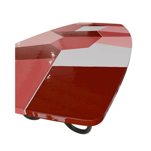 Malone Coffee Table in Ceramic with Plywood and Metal by Popus Editions For Sale - Image 10 of 13