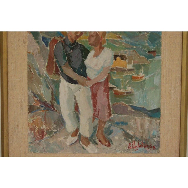 Pelle Johansson, View of Östersund Jämtland, 1950s, Oil on Panel, Framed For Sale - Image 4 of 11