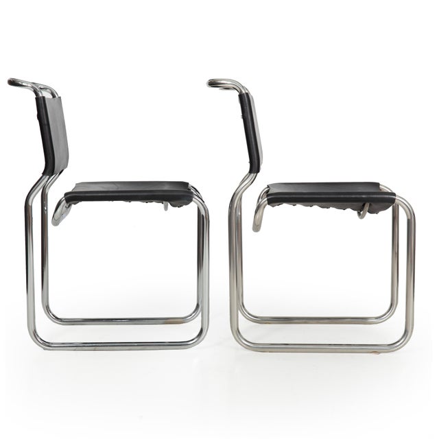 Pair of Mid Century Modern “Ch66" Dining Chairs by Nicos Zographos For Sale - Image 9 of 18