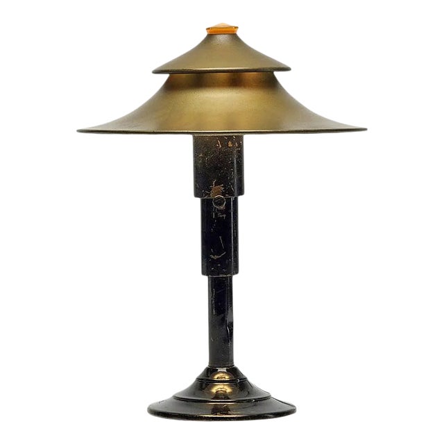 Art Deco Modernistic Table Lamp by Leroy C. Doane for Miller For Sale