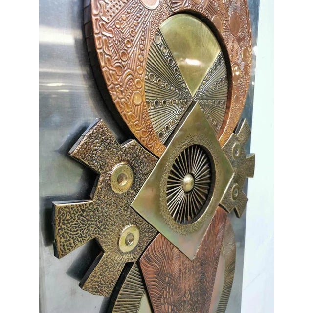 Vintage Silver Wall Art Sculpture Decoration by Stephen Chun For Sale - Image 4 of 4