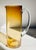 Glass Mid 20th Century Minimalist Amber Glass Pitcher For Sale - Image 7 of 8