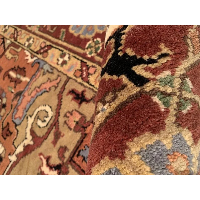 2010s Pasargad Beige Fine Hand-Knotted Serapi Design Rug- 7′11″ × 9′11″ For Sale - Image 5 of 7