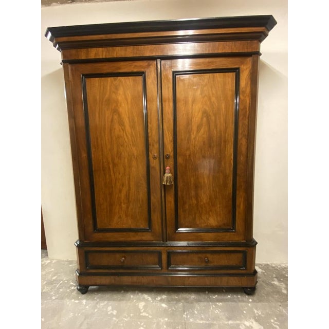 Large Antique Art Deco Amsterdamse School Wardrobe, 1900s For Sale - Image 10 of 18