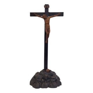 Christ Crucified Following Guglielmo Della Porta, 1800s, Wood For Sale