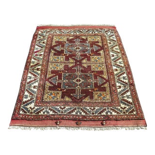 1960s Vintage Turkish Handknotted Rug - 52"x58" For Sale