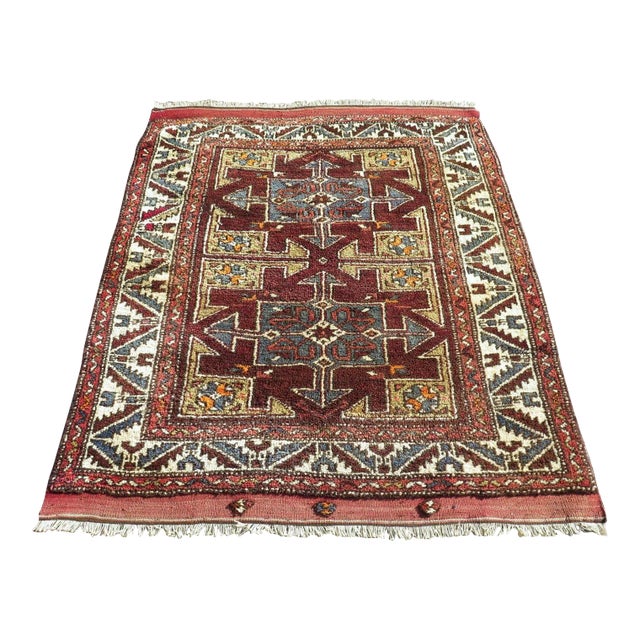 1960s Vintage Turkish Handknotted Rug - 52"x58" For Sale