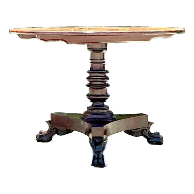 Vintage Regency Tilt Top Table For Sale