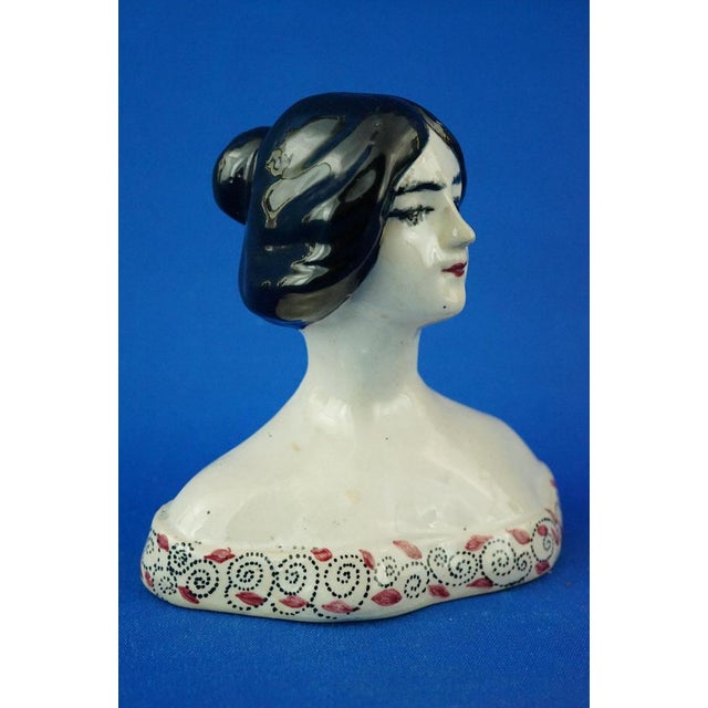20th Century Ceramic Bust of a Woman from M.I.C.A. Factory, Sesto Fiorentino, Italy, 1920s For Sale - Image 10 of 18