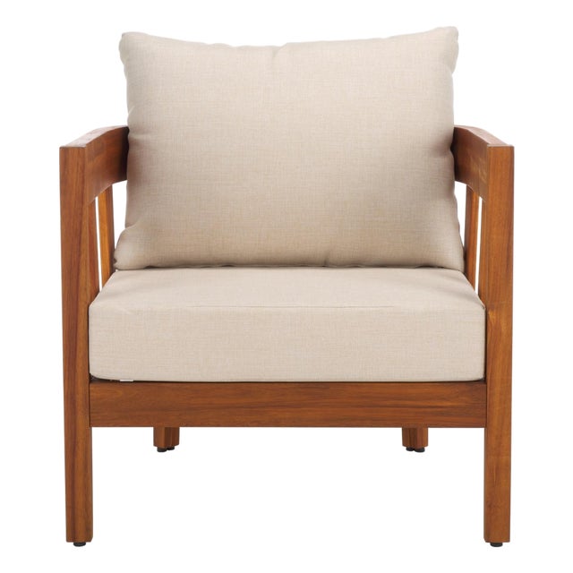 Owen Club Chair Set of 2, Natural/Taupe For Sale