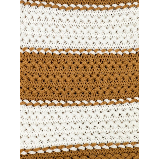 Add some mid century color to any room with this vibrant, super retro hand made bedding set. This needlework vintage...