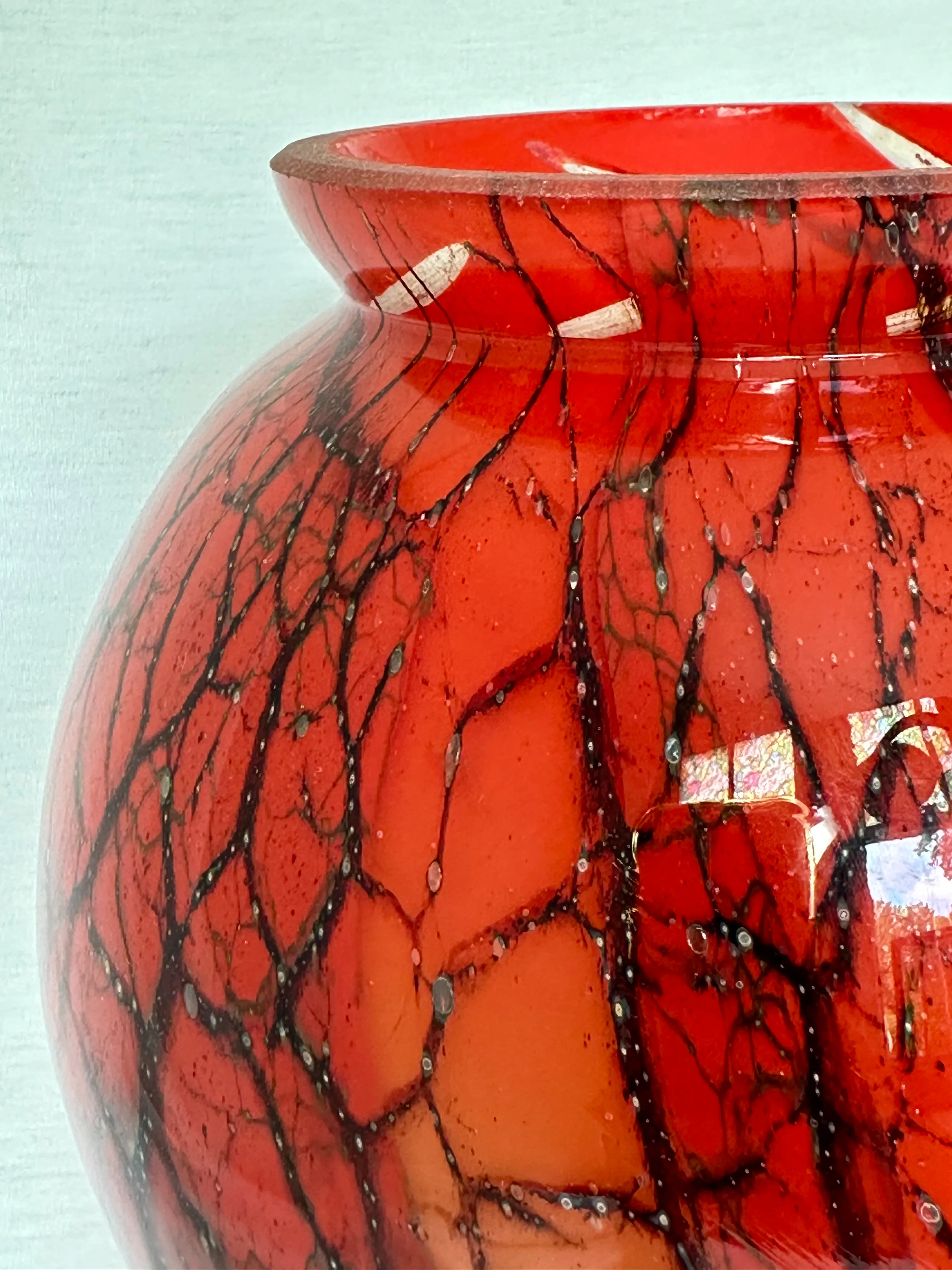 1950s Mid Century Ikora Art Glass Vase, Wmf Germany | Chairish