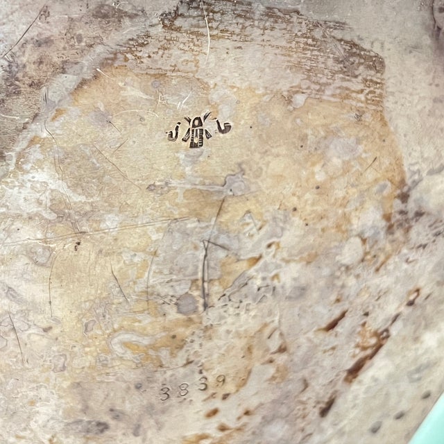 Vintage Repousse Silverplate Flute Vase by Barbour Silver Co. For Sale - Image 11 of 12