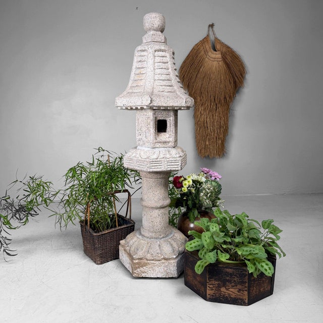 Granite Kasuga Garden Lantern, Japan, 1970s For Sale - Image 10 of 15