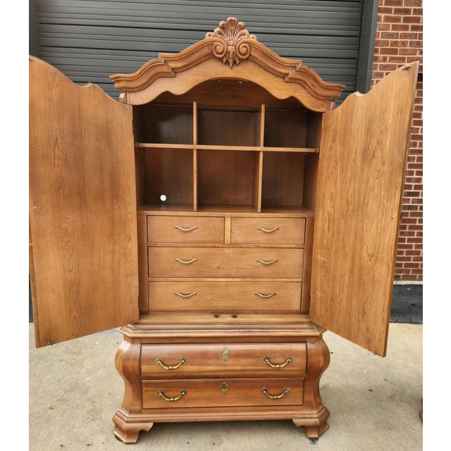 Century Furniture Tuscan Style Clothing Armoire From Century Furniture For Sale - Image 4 of 13
