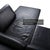 Leather Chrome Corner Sofa in Black with Manual Function by Brühl Moule For Sale - Image 14 of 18