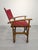 Red Vintage Wooden Directors Chair in Fabric For Sale - Image 8 of 12