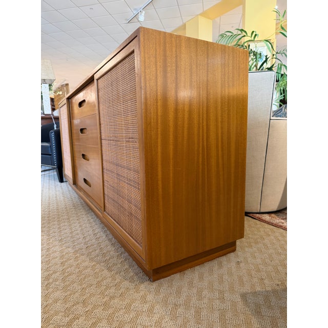 Mid-Century Modern Mid-Century Modern Harvey Probber Mahogany and Cane Credenza For Sale - Image 3 of 12