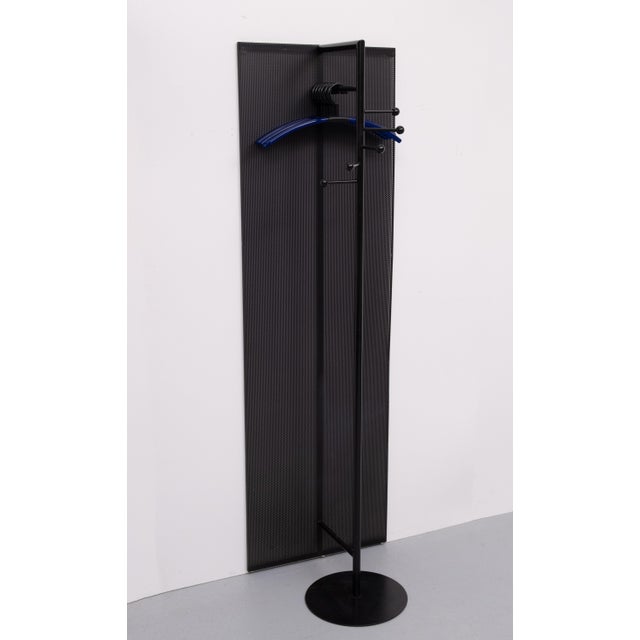 1980s Perforated Metal Standing Coat Rack, Germany, 1980s For Sale - Image 5 of 12