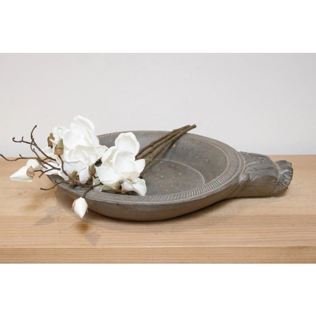 Carved Stone Southern Indian Bowl For Sale In Los Angeles - Image 6 of 6