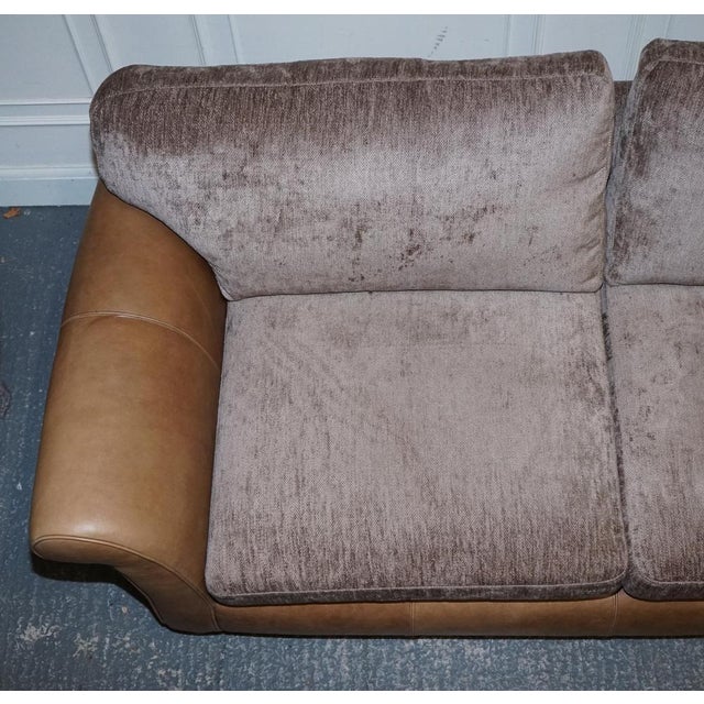 Vintage Three-Seater Leather and Fabric Sofa by Alexander & James Blake For Sale - Image 10 of 18
