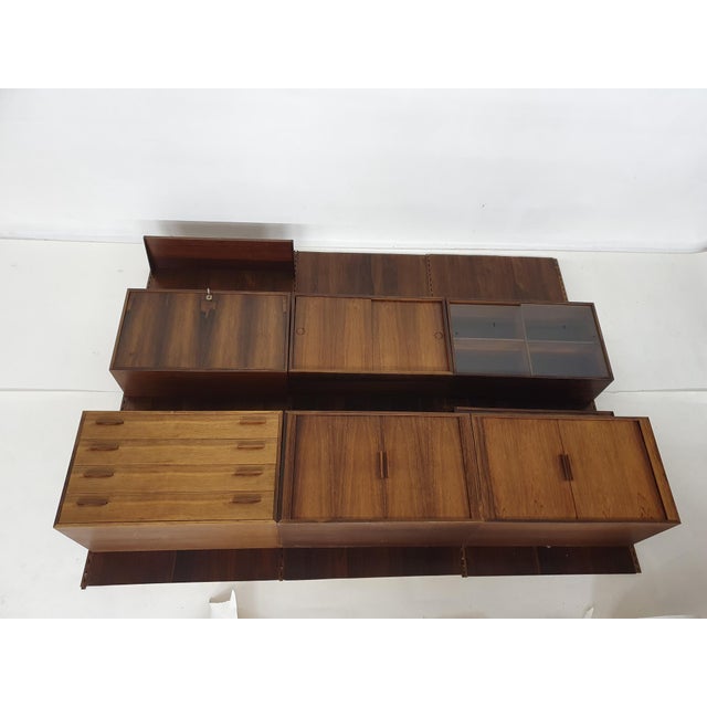Wall Unit by K. Kristiansen for Feldballes Mobelfabrik, 1960s For Sale - Image 4 of 18