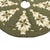 Create a warm, homespun holiday look with this beautifully crafted patchwork Christmas tree skirt. Featuring stylized tree...