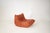 Textile Set of Togo Lounge Chair and Pouf in Crimson Tweed Fabric by Michel Ducaroy for Ligne Roset, 1973 For Sale - Image 7 of 18