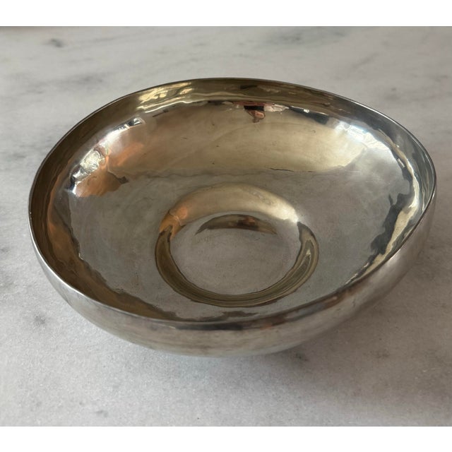 American American Handmade Pewter Small Bowl by Riverwood Pewter For Sale - Image 3 of 12