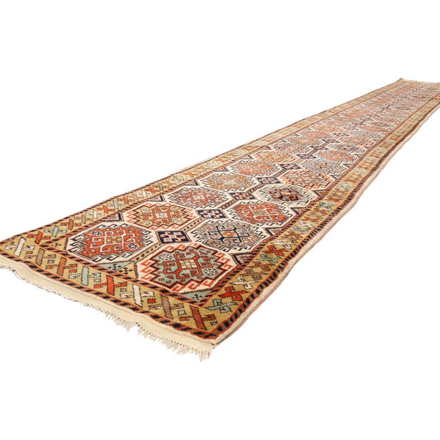 90053 Vintage Turkish Konya Rug Runner, 02'04 x 19'08. The Anatolian Blessing: A Vintage Turkish Konya Masterpiece of...
