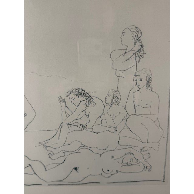 Mid 20th Century Pablo Picasso (1881-1973) "Danses," 1954 Lithograph on Arches Wove Paper, Numbered 27/100 in Pencil. Signed and Dated "13.2.54. Picasso" in the Plate. For Sale - Image 5 of 6