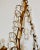 Italian Tole Gold Triple Arm Candle Wall Sconce With Crystals For Sale - Image 10 of 12