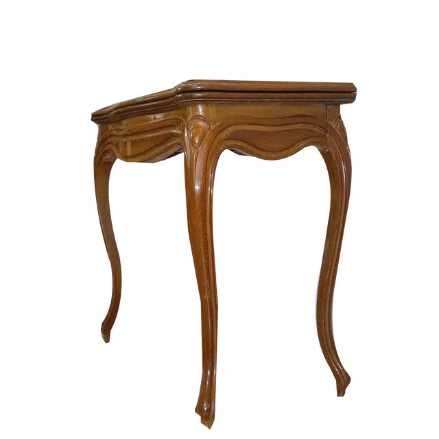 Louis XV Mahogany Console Game Table, 1860s For Sale