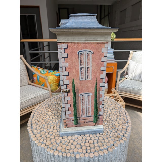 Wood Eric Lansdown Vintage Hand Crafted Signed Dollhouse Circa 1985 For Sale - Image 7 of 17