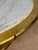 Gold Vintage Hollywood Regency Gold Gilt & Marble Rotating Cocktail Coffee Table For Sale - Image 8 of 9