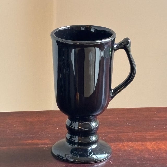 Mid-20th Century Hall China Pedestal Mugs - Set of 5 For Sale - Image 4 of 12