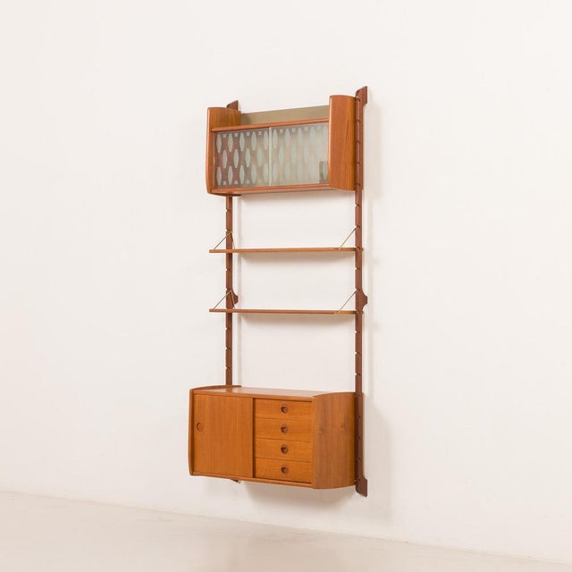 One Bay Wall Unit in Teak from Ergo, Norway, 1960s For Sale - Image 17 of 17