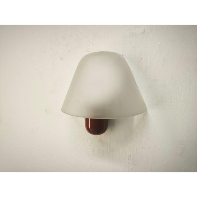 Red Wall Light from Veart, 1980s, in Very Good conditions. Designed 1980 to 1989 I have official proof of authenticity...